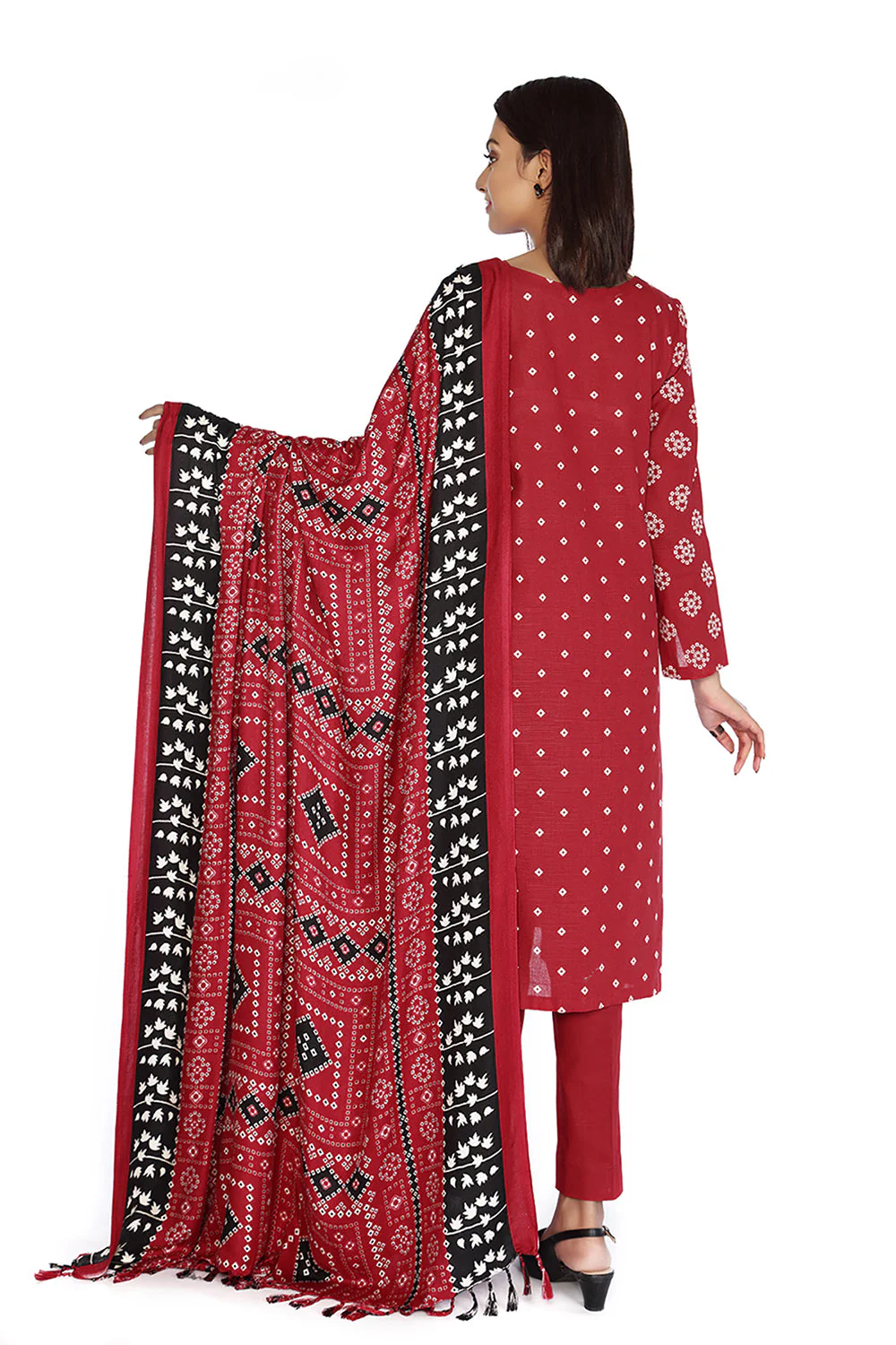 Nishat 3pc Printed Khaddar