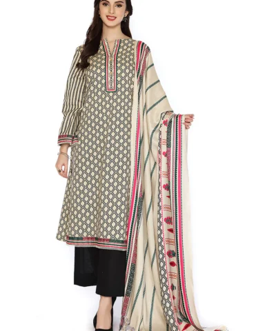 Nishat 3pc Printed Khaddar