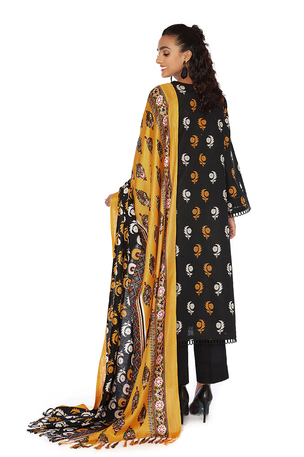 Nishat 3pc Printed Khaddar