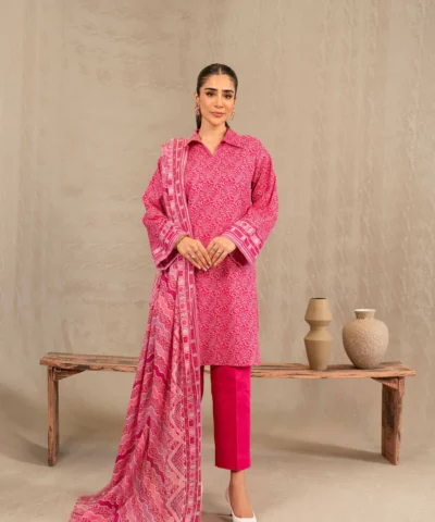 Nishat 3pc printed khaddar