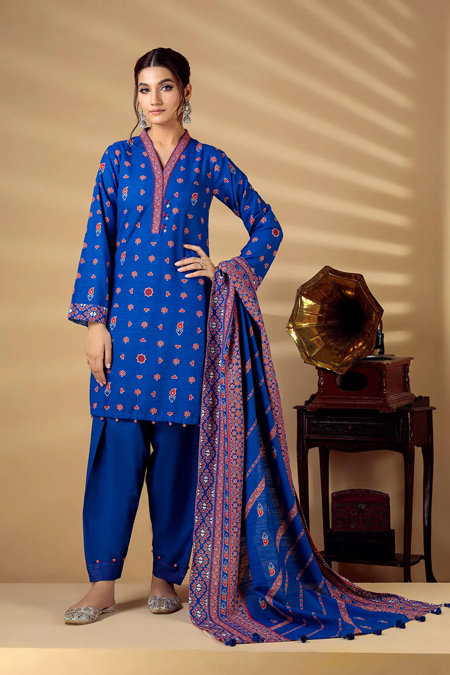 Bonanza 3pc Printed Khaddar