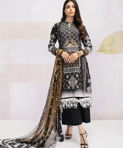 Edenrobe 3pc printed khaddar