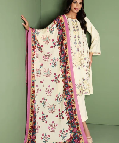 Nishat 3pc Embroidery Karandi