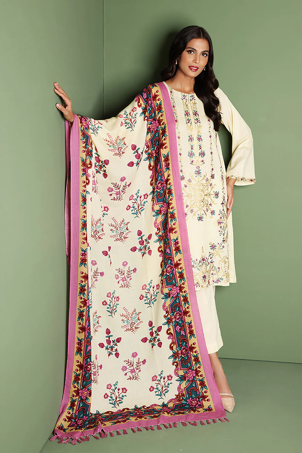 Nishat 3pc Embroidery Karandi