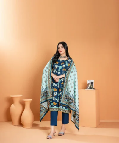 Zesh 3pc Printed Khaddar