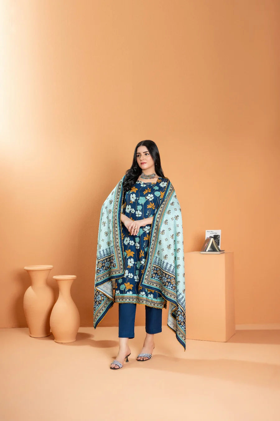 Zesh 3pc Printed Khaddar