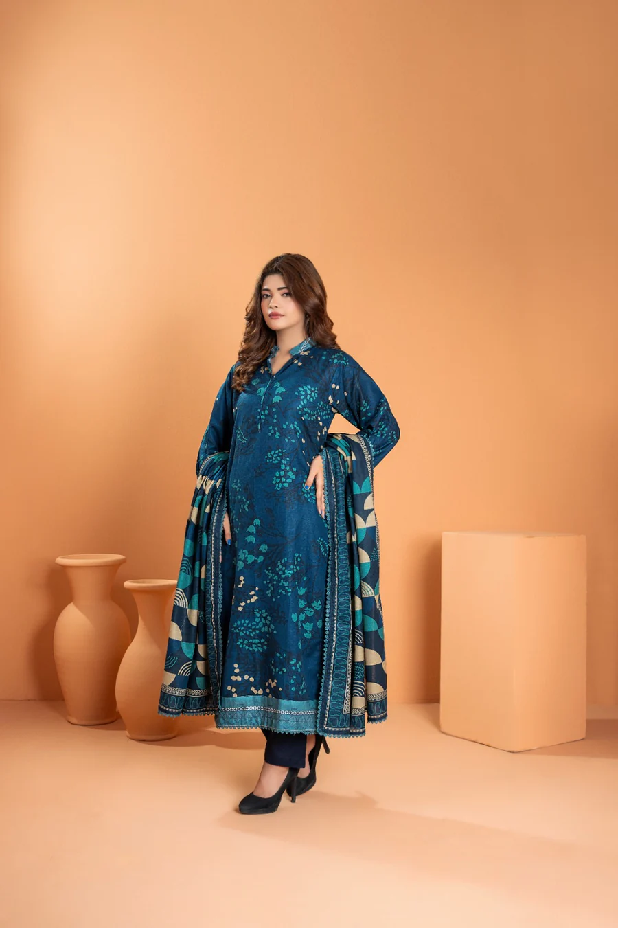 Zesh 3pc Printed Khaddar