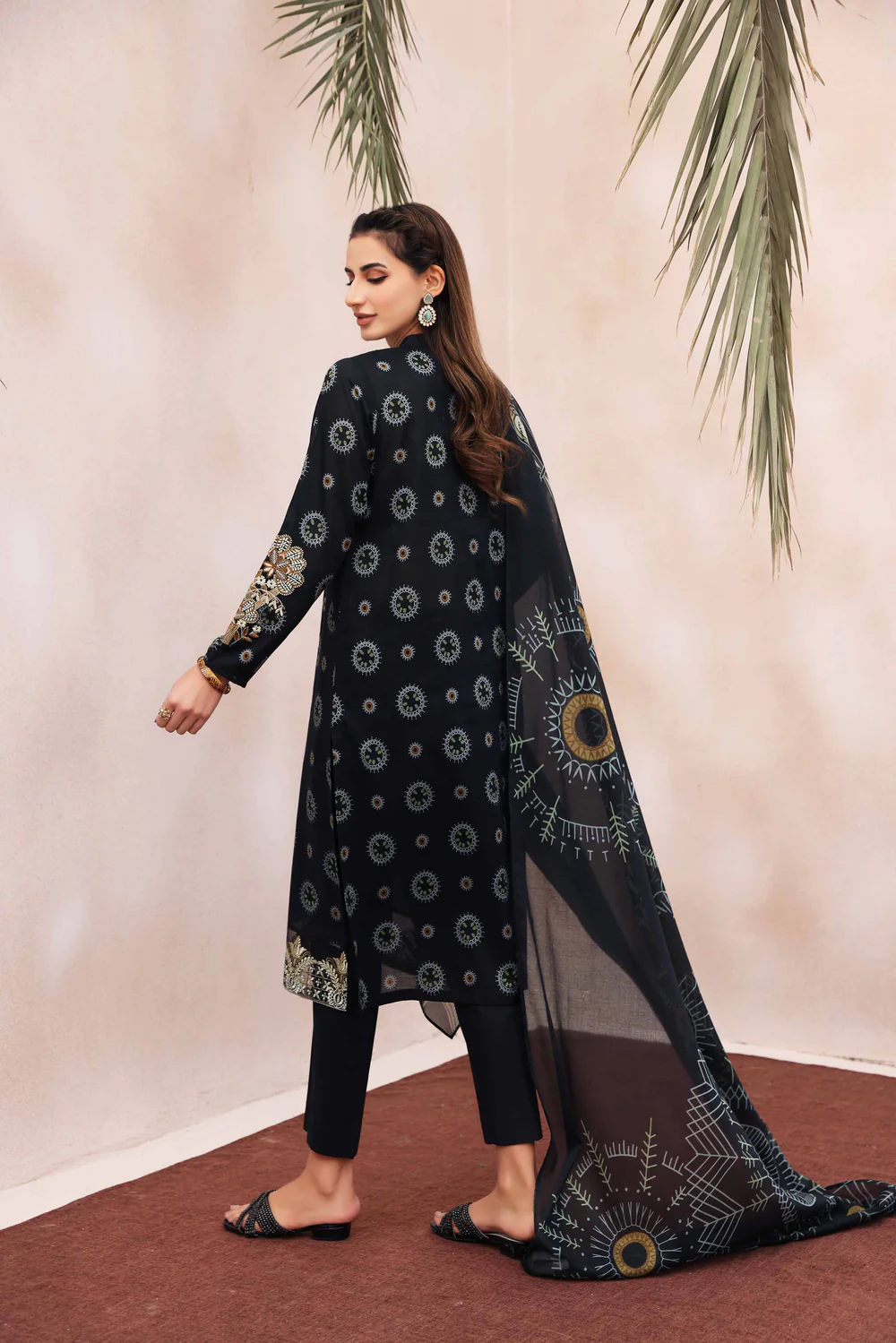 Nishat Printed Embroidered 3PC