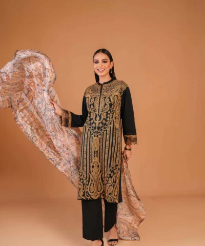 Nishat Dyed Embroidered 3PC