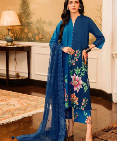 Nishat Printed Embroidered 3PC