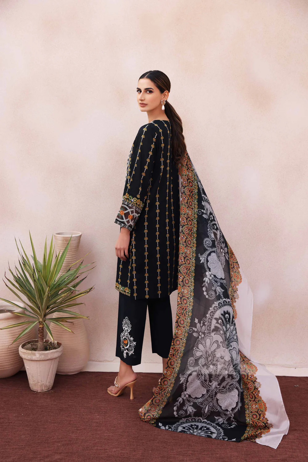 Nishat Printed Embroidered 3PC