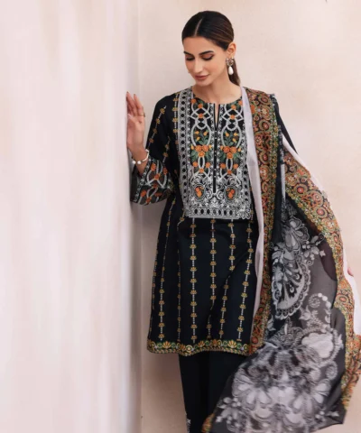 Nishat Printed Embroidered 3PC