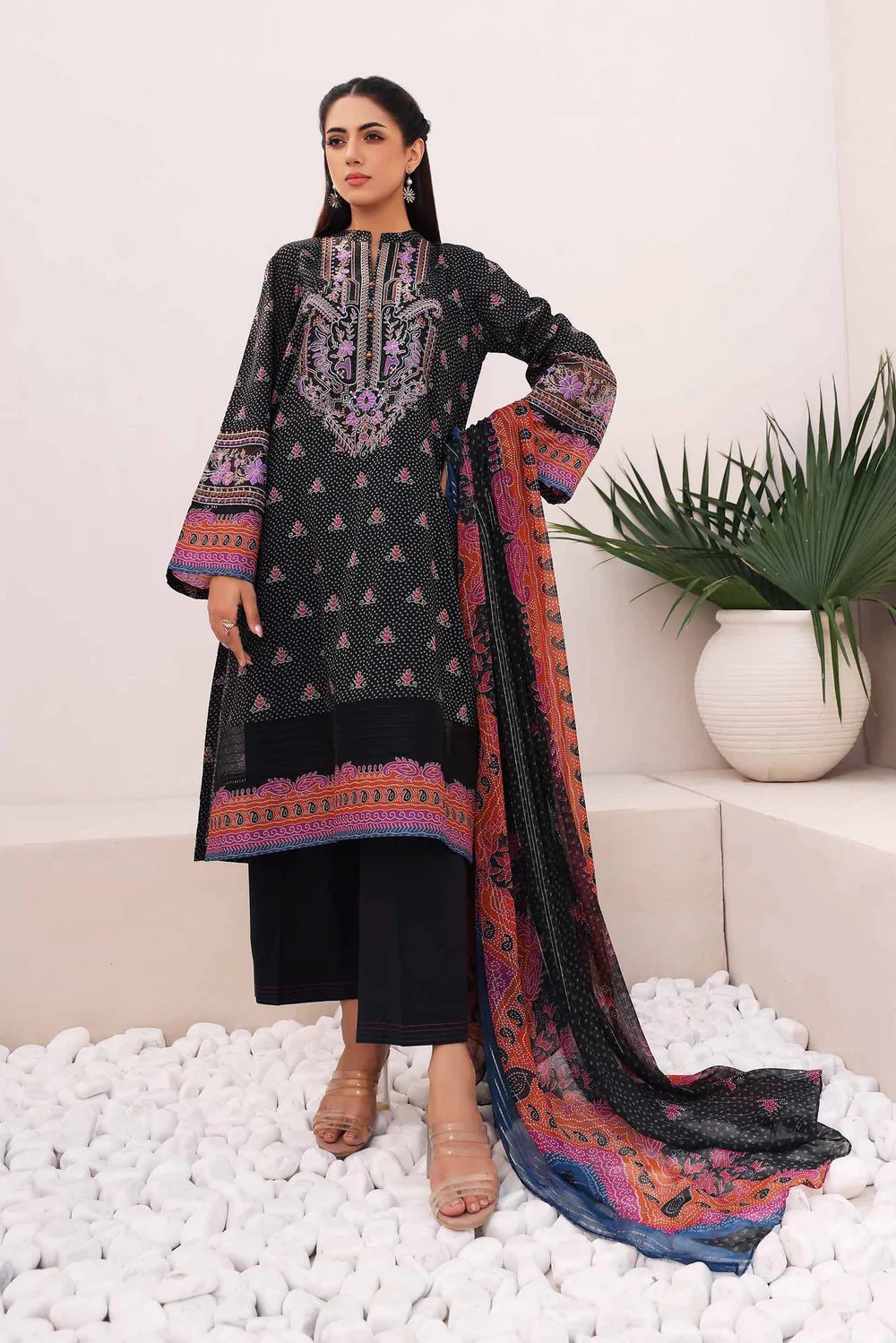 Nishat Printed Embroidered 3PC