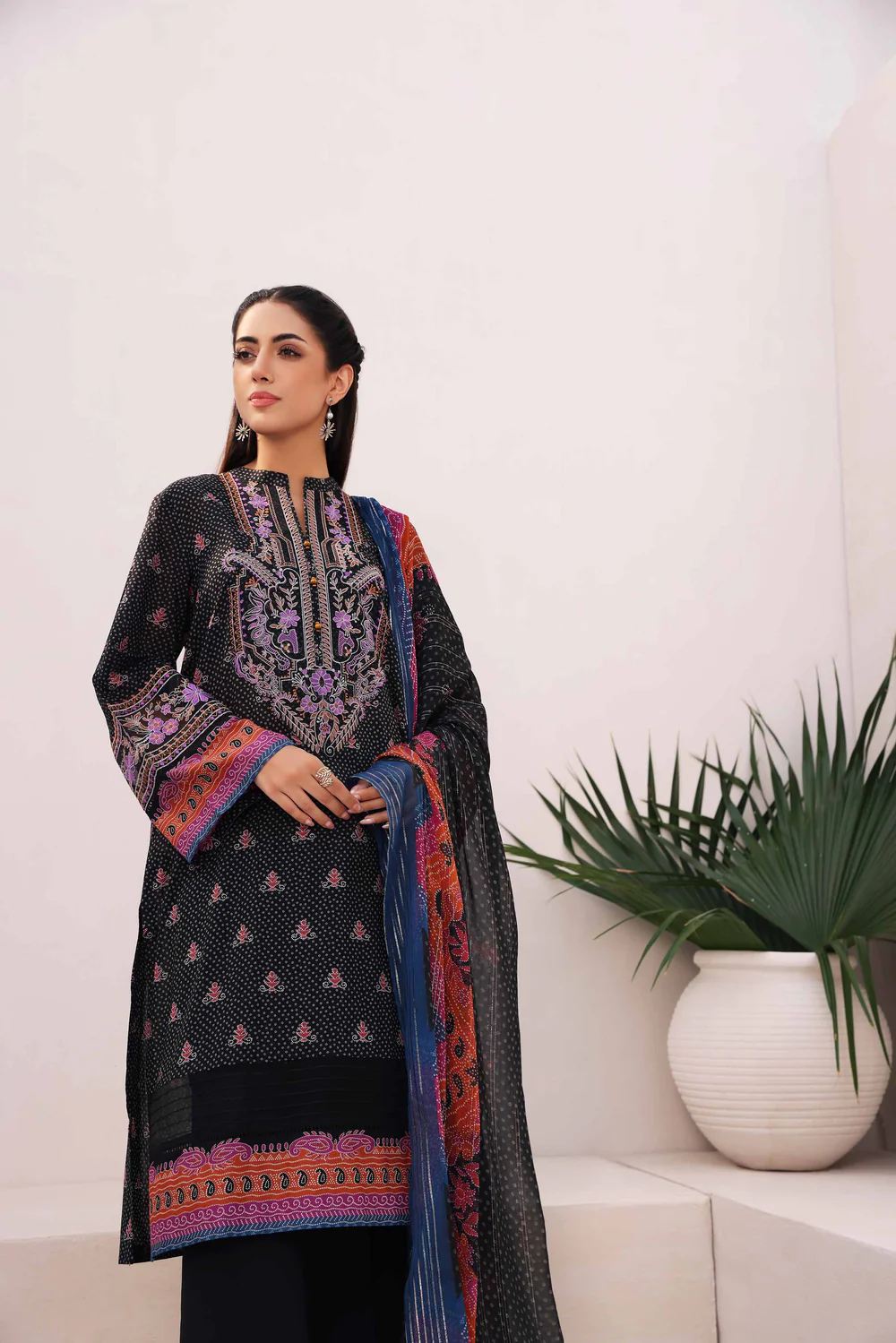 Nishat Printed Embroidered 3PC