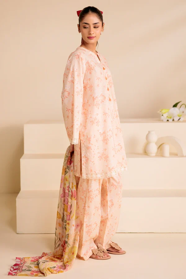 Cross Stitch 3pc Printed Lawn