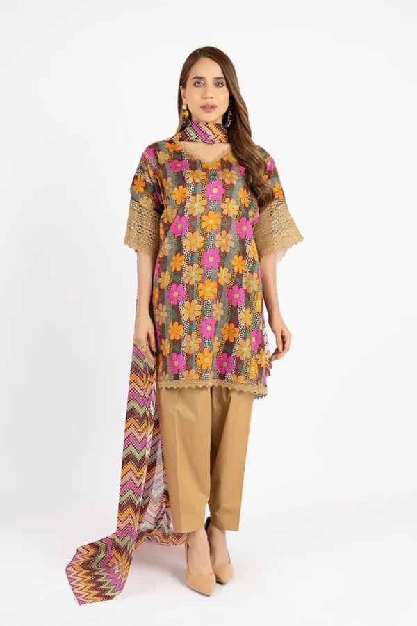 Bareeze 3pc Printed Lawn