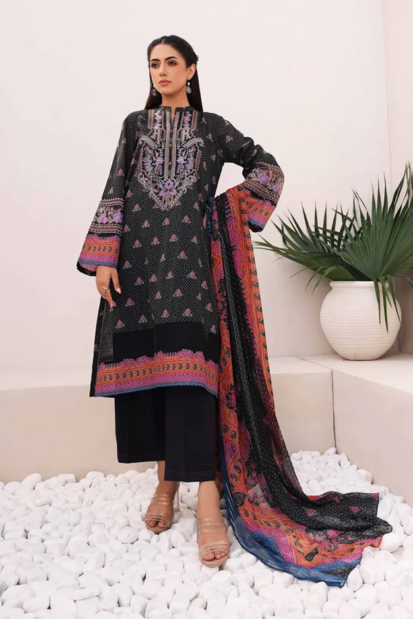 Nishat 3pc-Printed Embroidered-lawn