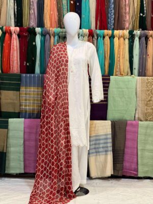Chinyere Block Print Dupata – Cheffon