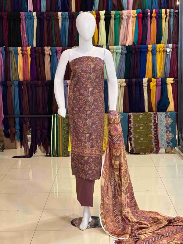 Sapphire printed khaddar 3pc