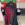Black and maroon women NISHAT pashmina shawl 1pc