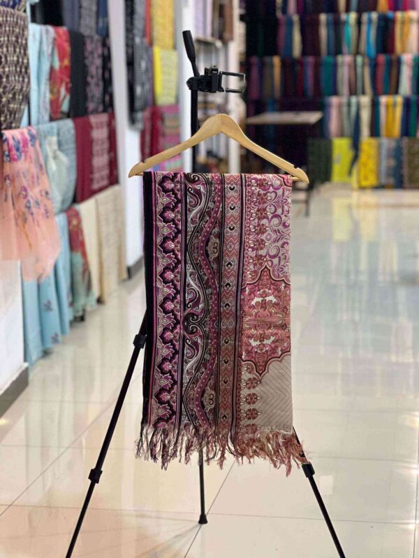 Multi color women NISHAT pashmina shawl 1pc