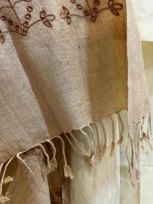 Salampur Swati chekan embroidery shawl 1pc