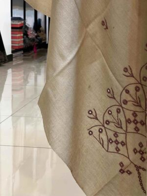 Salampur Swati chekan embroidery shawl 1pc