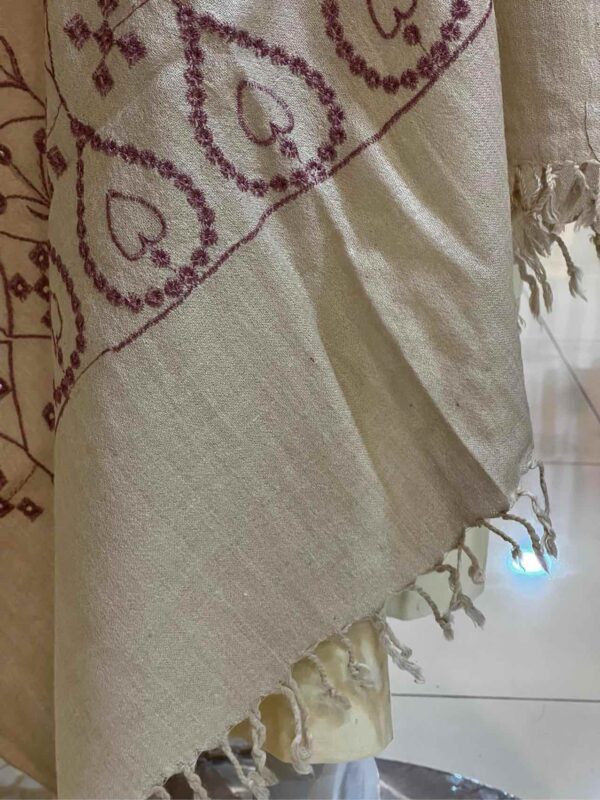 Salampur Swati chekan embroidery shawl 1pc