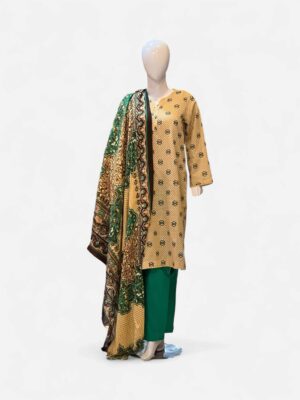 Binwadood khaddar 3pc