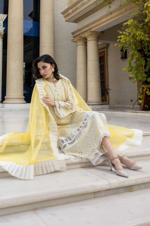 zellbury embroidered 3pc | WUC25E34005