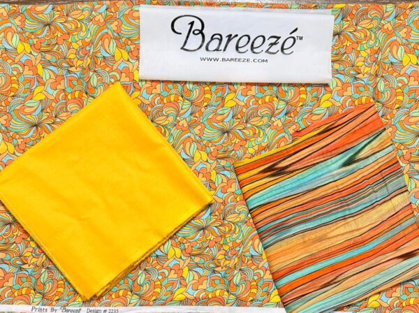BAREEZE PRINTED LAWN 3PC |  000605
