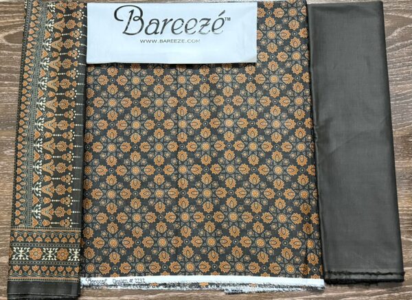 BAREEZE PRINTED LAWN 3PC |  000605