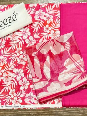 BAREEZE PRINTED LAWN 3PC |  000605