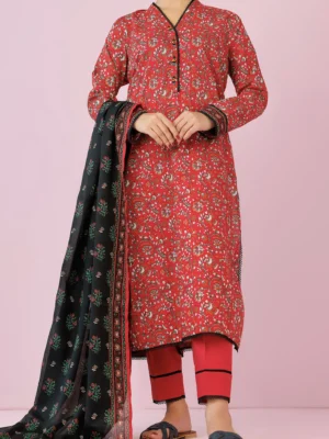 ORIENT UNSTITCHED PRINTED 3PIECE - 000612
