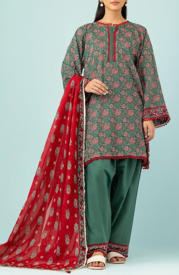 ORIENT UNSTITCHED PRINTED 3PIECE - 000612