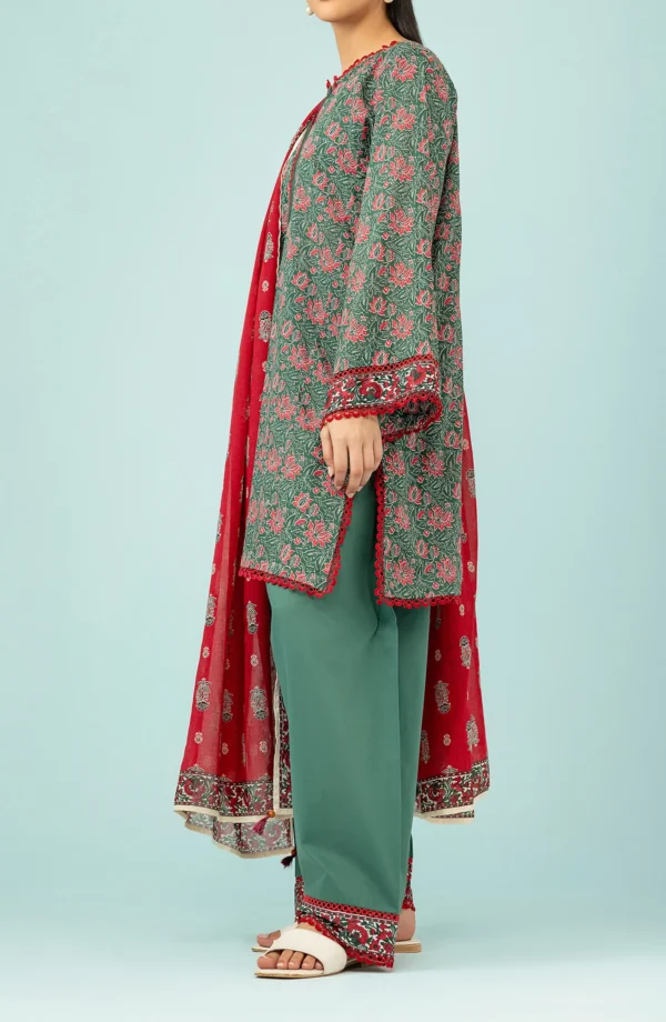 ORIENT UNSTITCHED PRINTED 3PIECE - 000612