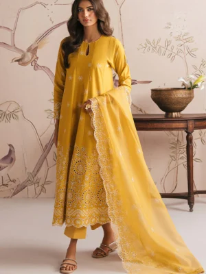 Cross stitch chikankari lawn 3pc - 000615