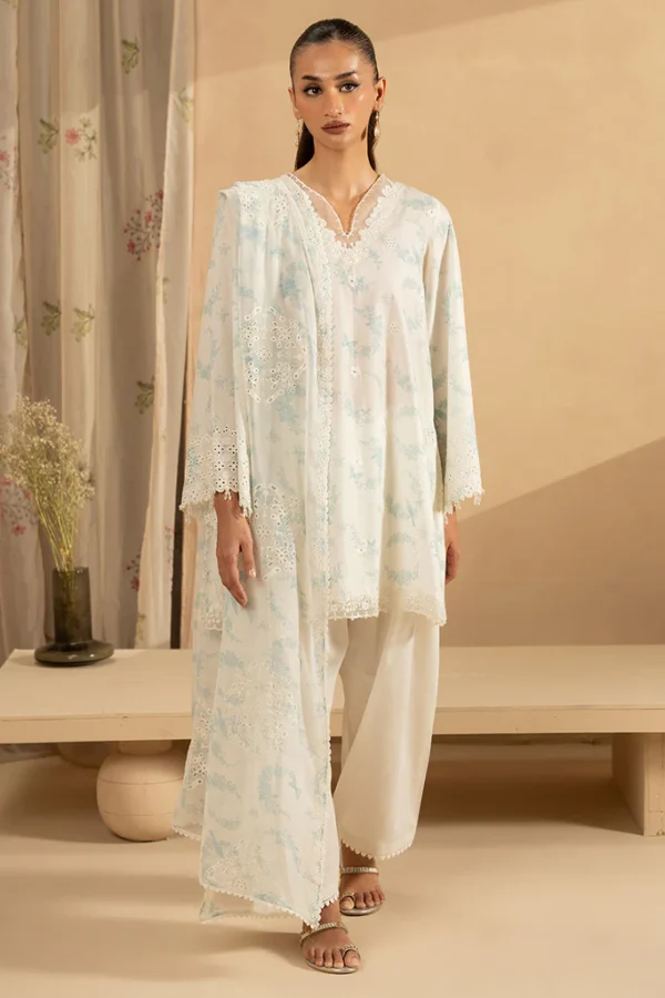 Cross stitch chikankari lawn 3pc - 000615