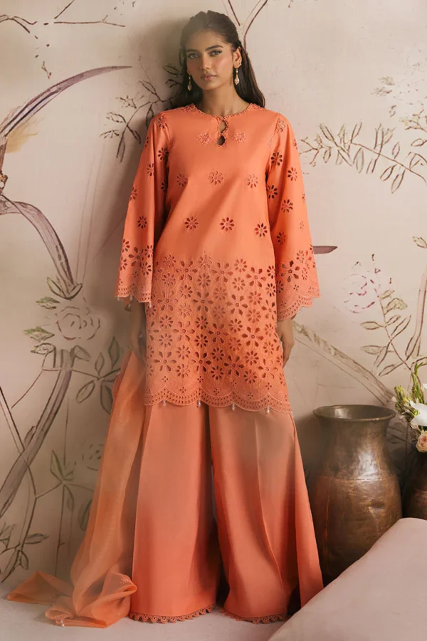 Cross stitch chikankari lawn 3pc - 000615