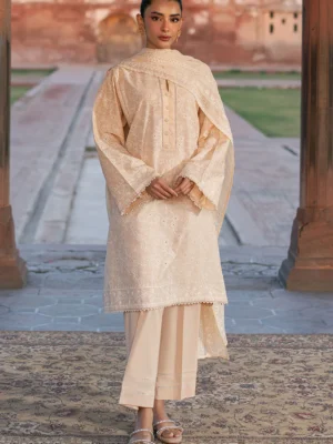 Cross stitch chikankari lawn 3pc - 000615