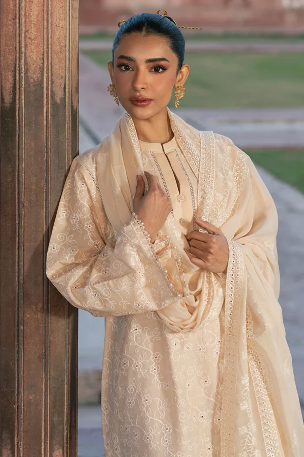 Cross stitch chikankari lawn 3pc - 000615