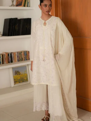 Cross stitch chikankari lawn 3pc - 000615