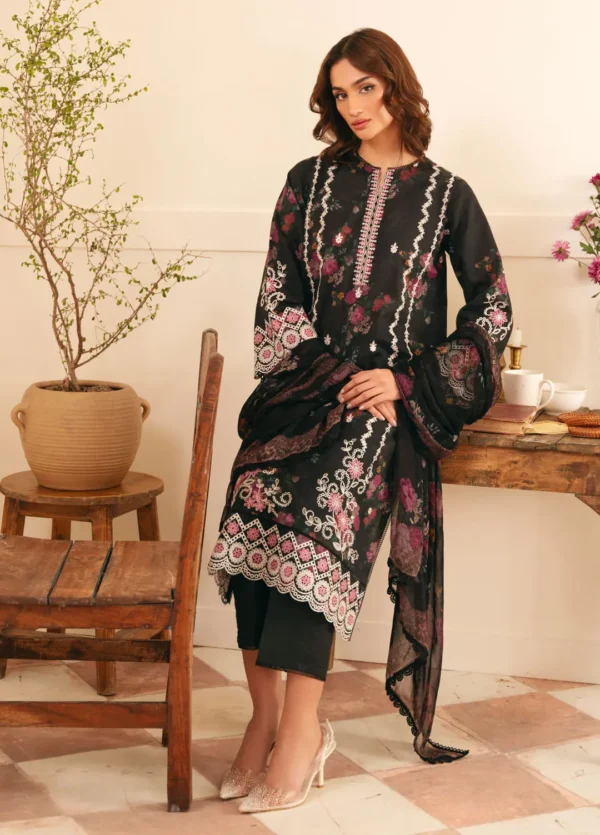 Sahar chikankari lawn 3pc - 0001002