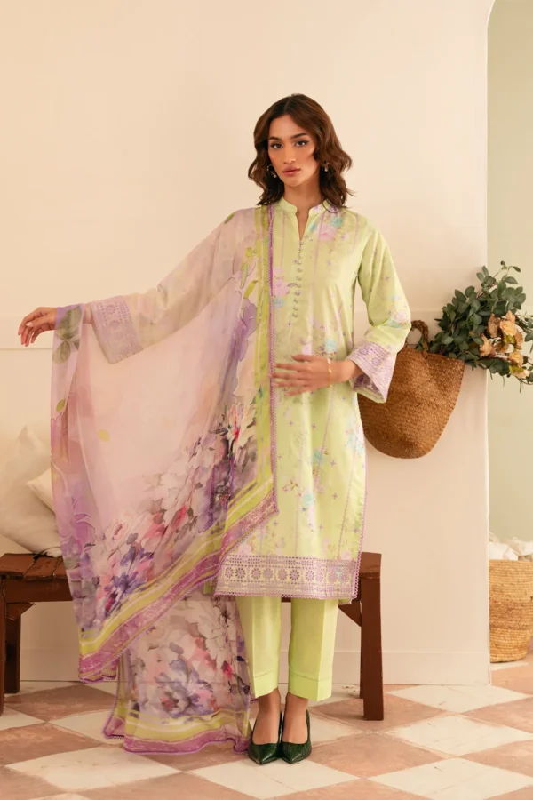Sahar Chikankari lawn 3pc - 0001002