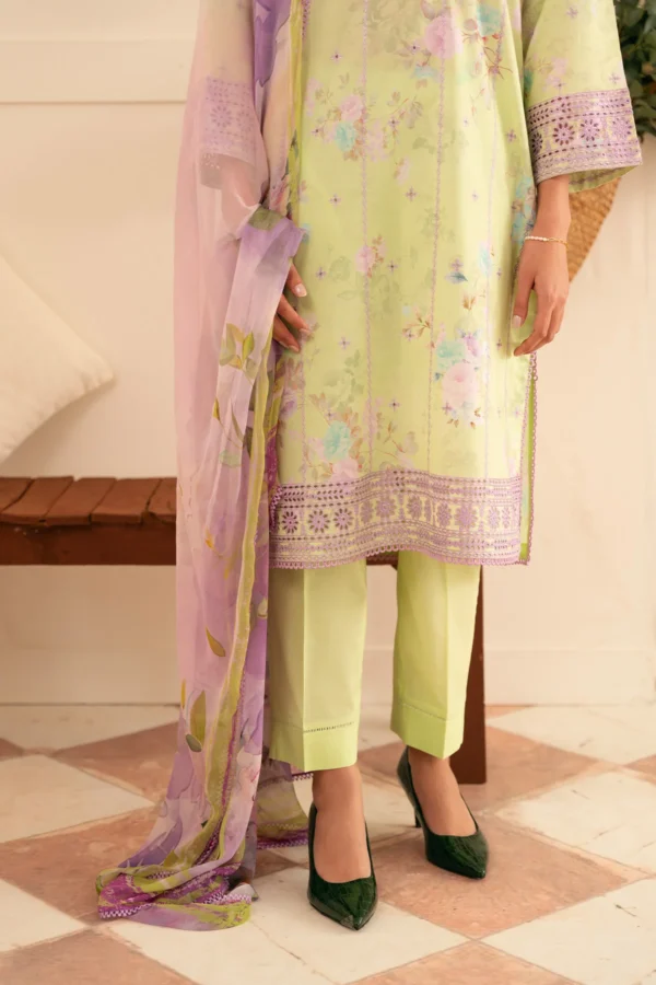 Sahar Chikankari lawn 3pc - 0001002