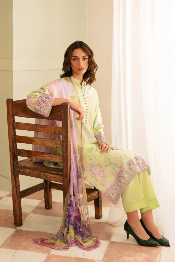 Sahar Chikankari lawn 3pc - 0001002