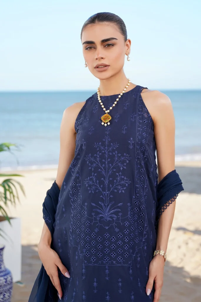 Sahar Chikankari lawn 3pc – 0001002