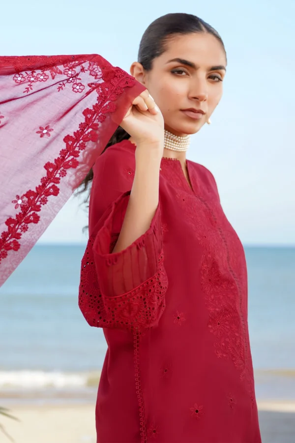 Sahar Chikankari lawn 3pc - 0001002