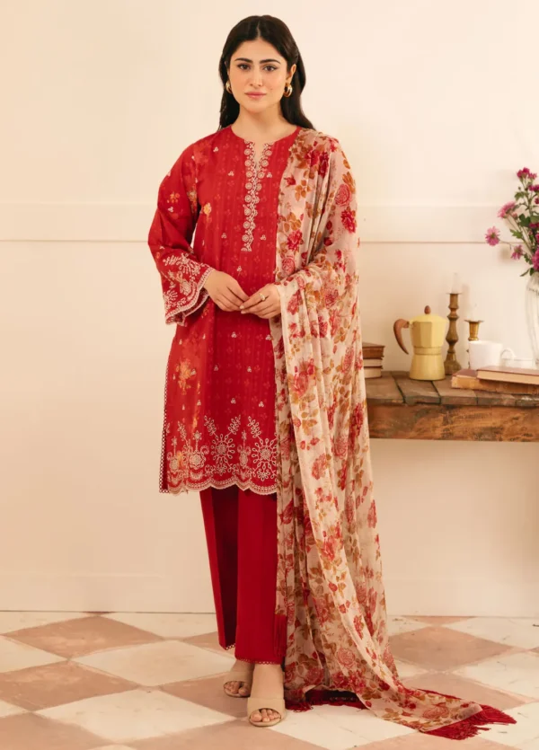 Sahar chikankari lawn 3pc - 0001002