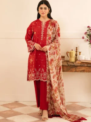 Sahar chikankari lawn 3pc - 0001002